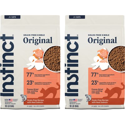 Instinct Instinct Original Real Salmon Recipe Grain-Free Dry Cat Food, 20-lb bundle