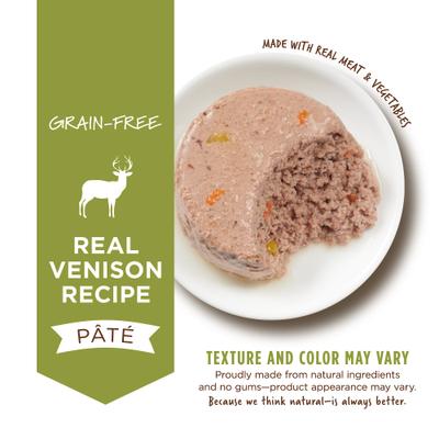 Show full view: Instinct Original Real Venison Recipe Grain-Free Pate Wet Cat Food, 5.5-oz can, case of 12 slide 3 of 12