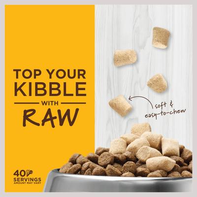 Show full view: Instinct Original Recipe with Real Chicken Freeze-Dried Raw Coated Dry Food + Raw Boost Mixers Chicken Recipe Freeze-Dried Cat Food Topper slide 8 of 9