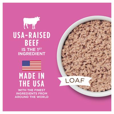 Show full view: Instinct Original Small Breed Grain-Free Real Beef Recipe Wet Dog Food, 5.5-oz can, case of 12 slide 4 of 11