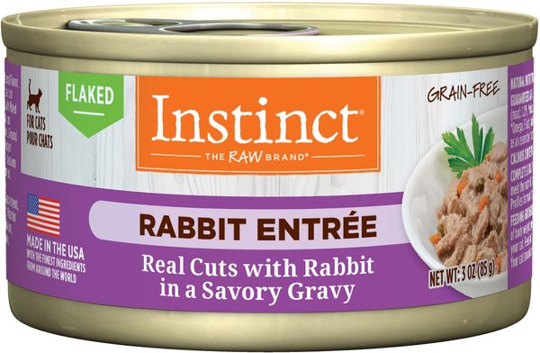 Instinct Rabbit Entree Grain-Free Flaked Wet Cat Food