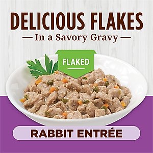 Instinct Rabbit Entree Grain-Free Flaked Wet Cat Food, 5.5-oz can, case of 12