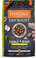 Instinct Raw Boost Adult Grain-Free Healthy Weight Recipe Dry Dog Food, 20-lb bag