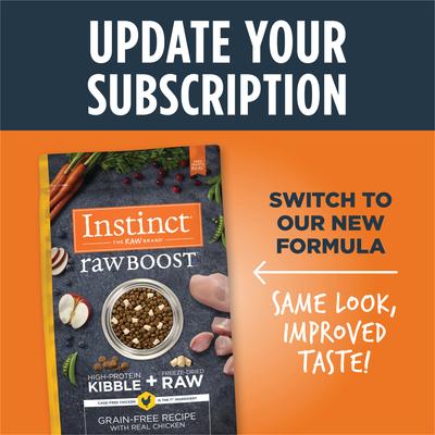 Show full view: Instinct Raw Boost Adult Grain-Free Real Chicken Recipe Dry Dog Food, 21-lb bag slide 3 of 13