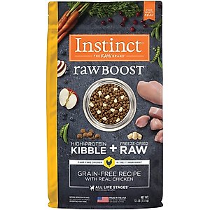 Instinct Raw Boost Adult Grain-Free Real Chicken Recipe Dry Dog Food, 3.5-lb bag