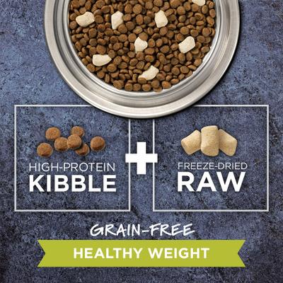 Show full view: Instinct Raw Boost Healthy Weight Recipe Grain-Free Dry Cat Food, 20-lb bundle  slide 4 of 13