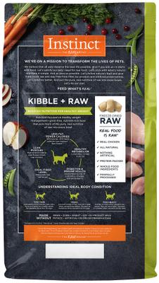 Show full view: Instinct Raw Boost Healthy Weight Recipe Grain-Free Dry Cat Food, 20-lb bundle  slide 3 of 13