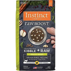 Instinct Raw Boost Healthy Weight Recipe Grain-Free Dry Cat Food, 4.5-lb bag