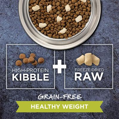 Show full view: Instinct Raw Boost Healthy Weight Recipe Grain-Free Dry Cat Food, 4.5-lb bag slide 4 of 13