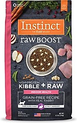 Instinct Raw Boost Indoor Real Rabbit Recipe Grain-Free Dry Cat Food, 4.5-lb bag