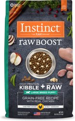 Instinct Raw Boost Large Breed Puppy Grain-Free Real Chicken Recipe Dry Dog Food, 20-lb bag
