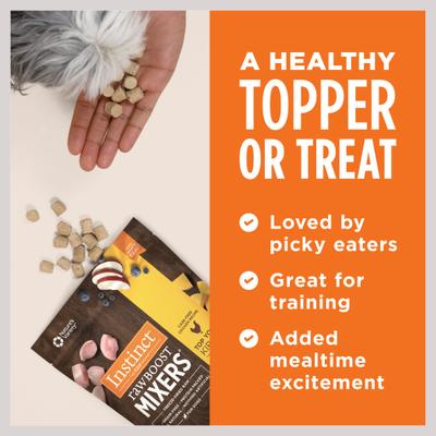 Show full view: Instinct Raw Boost Mixers Beef Recipe + Chicken Recipe Freeze-Dried Dog Food Topper slide 9 of 9