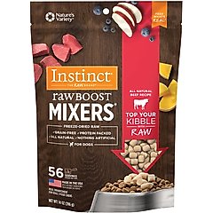 Instinct Raw Boost Mixers Beef Recipe Grain-Free Freeze-Dried Dog Food Topper, 14-oz bag