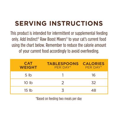 Show full view: Instinct Raw Boost Mixers Grain-Free Chicken Recipe Freeze-Dried Cat Food, 12-oz bundle  slide 10 of 13
