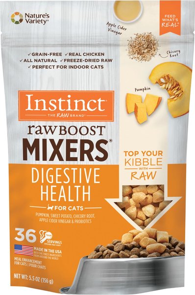 Nature's Variety Instinct Raw Boost Mixers Grain Free Gut Health Freeze Dried Raw Cat Food Topper