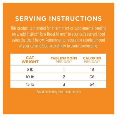 Show full view: Instinct Raw Boost Mixers Grain-Free Digestive Health Recipe Freeze-Dried Cat Food Topper, 5.5-oz bag slide 10 of 13