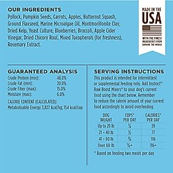 Instinct Raw Boost Mixers Wild Caught Alaskan Pollock Recipe High-Protein Grain-Free Freeze-Dried Dog Food Topper, 5-oz bag slide 2 of 9