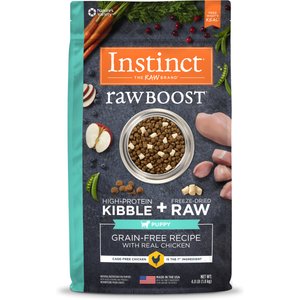 Instinct Raw Boost Puppy Grain-Free Real Chicken Recipe Dry Dog Food, 4-lb bag