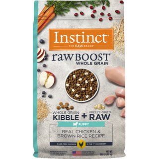 Instinct Raw Boost Puppy Whole Grain Real Chicken & Brown Rice Recipe Dry Dog Food, 20-lb bag slide 1 of 9