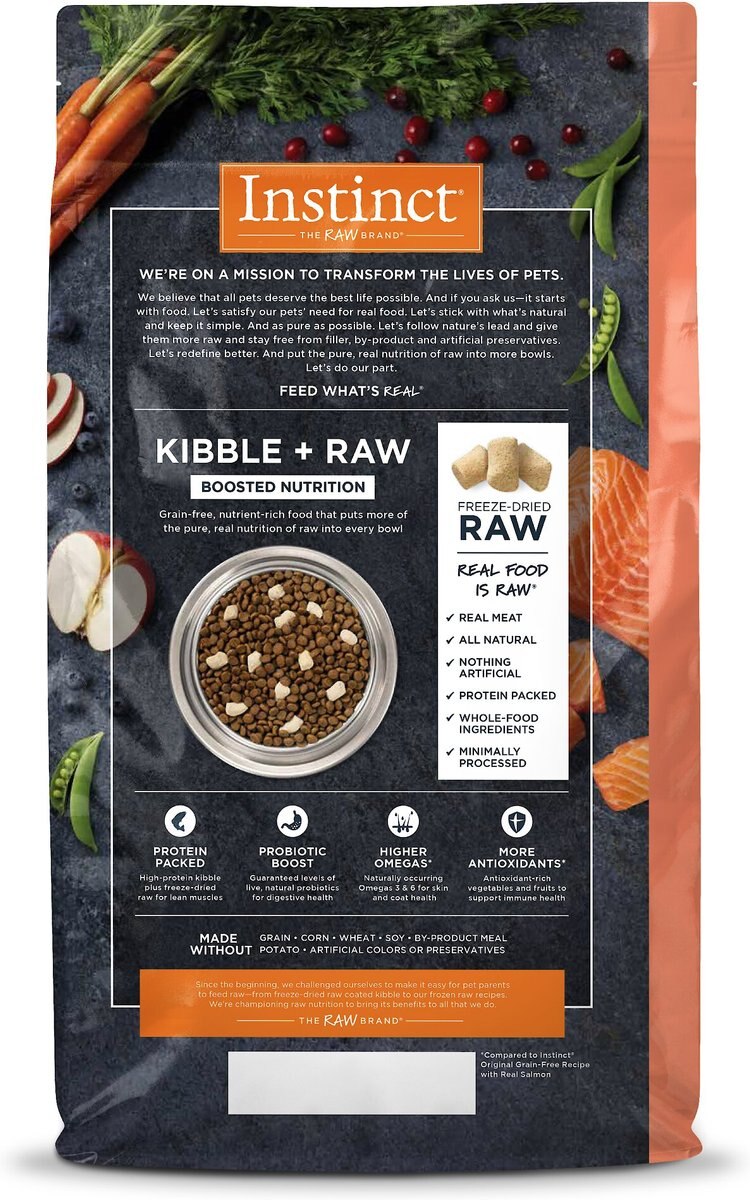 Instinct Raw Boost Real Salmon Recipe Grain-Free Dry Cat Food