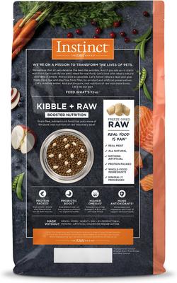 Show full view: Instinct Raw Boost Real Salmon Recipe Grain-Free Dry Cat Food, 4.5-lb bag slide 3 of 13