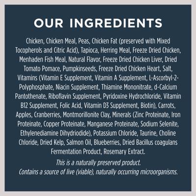 Show full view: Instinct Raw Boost Recipe with Real Chicken & Freeze-Dried Raw Pieces Dry Food + Freeze-Dried Raw Boost Mixers Gut Health Recipe Dog Food Topper slide 4 of 9