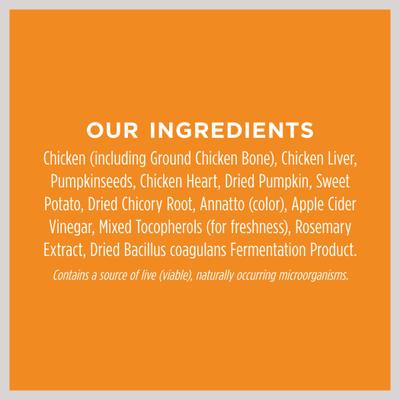 Show full view: Instinct Raw Boost Recipe with Real Chicken & Freeze-Dried Raw Pieces Dry Food + Freeze-Dried Raw Boost Mixers Gut Health Recipe Dog Food Topper slide 7 of 9