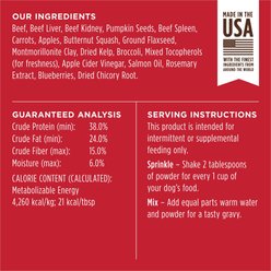 Instinct Raw Boost Shakers All Natural Beef Recipe High-Protein Grain-Free Freeze-Dried Dog Food Topper, 5.5-oz bottle slide 2 of 9