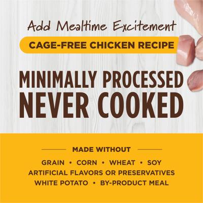 Show full view: Instinct Raw Boost Shakers Cage-Free Chicken Recipe High-Protein Grain-Free Freeze-Dried Cat Food Topper, 5.5-oz bottle slide 4 of 11