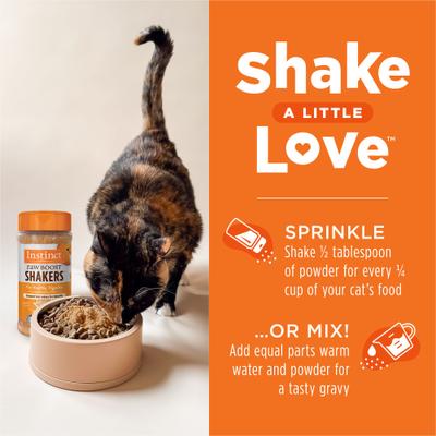 Show full view: Instinct Raw Boost Shakers Chicken Recipe Digestive Health Grain-Free Freeze-Dried Cat Food Topper, 5.5-oz bottle slide 8 of 11