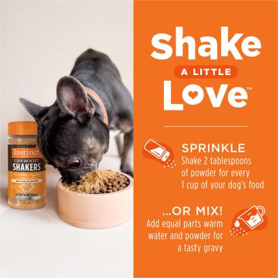 Show full view: Instinct Raw Boost Shakers Chicken Recipe Gut Health Grain-Free Freeze-Dried Dog Food Topper, 5.5-oz bottle slide 8 of 11