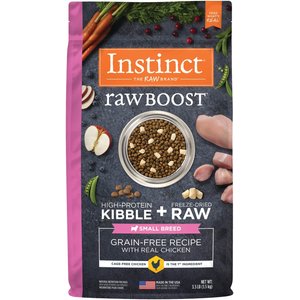 Instinct Raw Boost Small Breed Adult Grain-Free Real Chicken Recipe Dry Dog Food, 3.5-lb bag