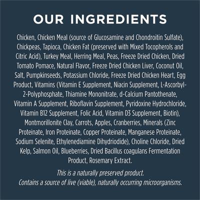 Show full view: Instinct Raw Boost Small Breed Adult Grain-Free Real Chicken Recipe Dry Dog Food, 4-lb bag slide 6 of 12