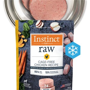 Instinct 85/15 Raw Cage Free Chicken Recipe for Dogs Patties