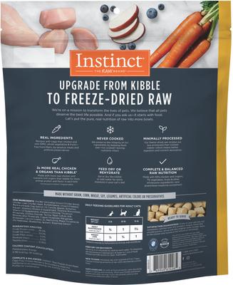 Show full view: Instinct Freeze-Dried Raw Meals Grain-Free Cage-Free Chicken Recipe Cat Food, 50-oz bundle slide 3 of 11