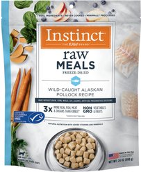 Instinct Raw Meals Grain-Free Wild Caught Alaskan Pollock Recipe Freeze-Dried Cat Food, 24-oz bag