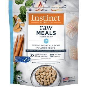 Instinct Raw Meals Grain-Free Wild Caught Alaskan Pollock Recipe Freeze-Dried Cat Food, 24-oz bag
