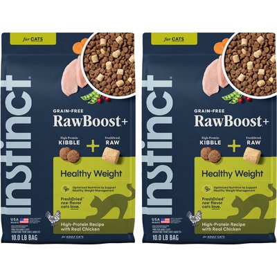 Instinct Instinct RawBoost Healthy Weight Recipe Grain-Free Dry Cat Food, 20-lb bundle