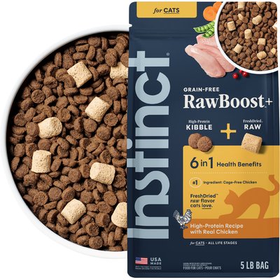 Instinct Instinct RawBoost Real Chicken Recipe Grain-Free Dry Cat Food, 5-lb bag