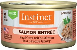 Instinct Salmon Entree Grain-Free Flaked Wet Cat Food, 3-oz can, case of 24