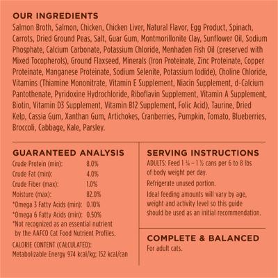 Show full view: Instinct Salmon Entree Grain-Free Flaked Wet Cat Food, 5.5-oz can, case of 12 slide 7 of 10