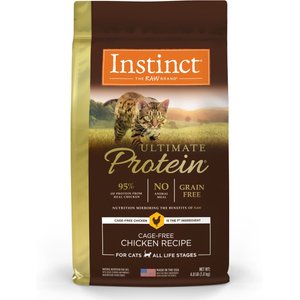 Instinct Ultimate Protein Cage-Free Chicken Recipe Grain-Free Dry Cat Food, 4-lb bag