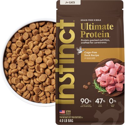 Instinct Instinct Ultimate Protein Cage-Free Duck Recipe Grain-Free Dry Cat Food, 4-lb bag