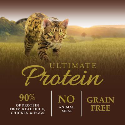 Show full view: Instinct Ultimate Protein Cage-Free Duck Recipe Grain-Free Dry Cat Food, 4-lb bag slide 4 of 13