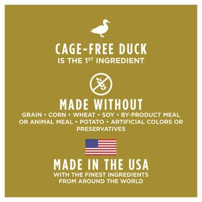 Show full view: Instinct Ultimate Protein Cage-Free Duck Recipe Grain-Free Dry Cat Food, 4-lb bag slide 6 of 13