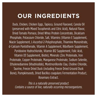 Show full view: Instinct Ultimate Protein Cage-Free Duck Recipe Grain-Free Dry Cat Food, 4-lb bag slide 7 of 13