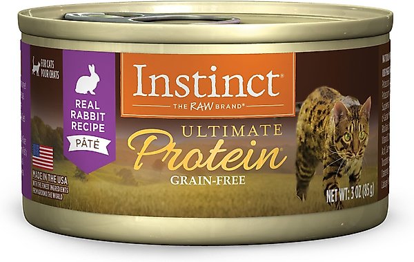 instinct raw rabbit cat food
