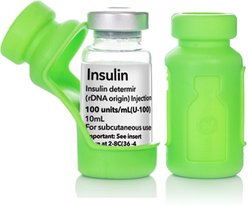 Insulin Vial Protector for Prozinc, Green, 10mL, 2 Pack