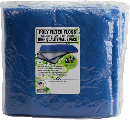 Show full view: inTank Aquarium, Pond & Terrarium Double Bonded Poly Filter Floss Pads, 3 count slide 1 of 8