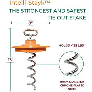 IntelliLeash Intelli-Stayk with Beast Dog Surface Lock